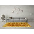 thumbnail image 3 of Ahgly Company Machine Washable Indoor Rectangle Persian Yellow Traditional Area Rugs, 2' x 3', 3 of 4
