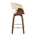 thumbnail image 2 of LumiSource Beige Vintage Mod 26" Fixed-Height Counter Stool - Set of 2, 2 of 4