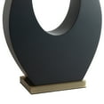 thumbnail image 5 of Pearson Table Lamp - Ebony Wood Weathered Brass White Cotton-Linen Shade, 5 of 11