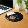 thumbnail image 5 of WIRESTER 7.88 in Round Mouse Pad with Non-Slip Rubber Base for Computers, Laptop, Office & Home - Monkey with Banana, 5 of 5