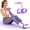 Purple, variant on 6-Tube Pedal Resistance Bands with Handles - Multifunctional Fitness Band for Waist, Abdomen, Arm & Leg Workouts, Durable Natural Rubber