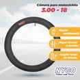 thumbnail image 2 of Camara De Aire 3.00x18 TR4 Para Moto Motocicleta Nyco, 2 of 5