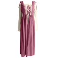 thumbnail image 4 of IWRICH Womens's Renaissance Dresses 2 Pics Set Long Flare Sleeve Halloween Outfits Pink S, 4 of 5
