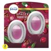 Febreze Small Spaces Holiday Air Freshener Cranberry Tart Scent, .25 fl. oz. Each, Pack of 2