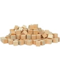 thumbnail image 1 of Pequeños bloques de madera para manualidades Bloque cuadrado de madera natural sin terminar para proyectos de bricolaje y fabricación de rompecabezas (50 piezas), 1 of 5