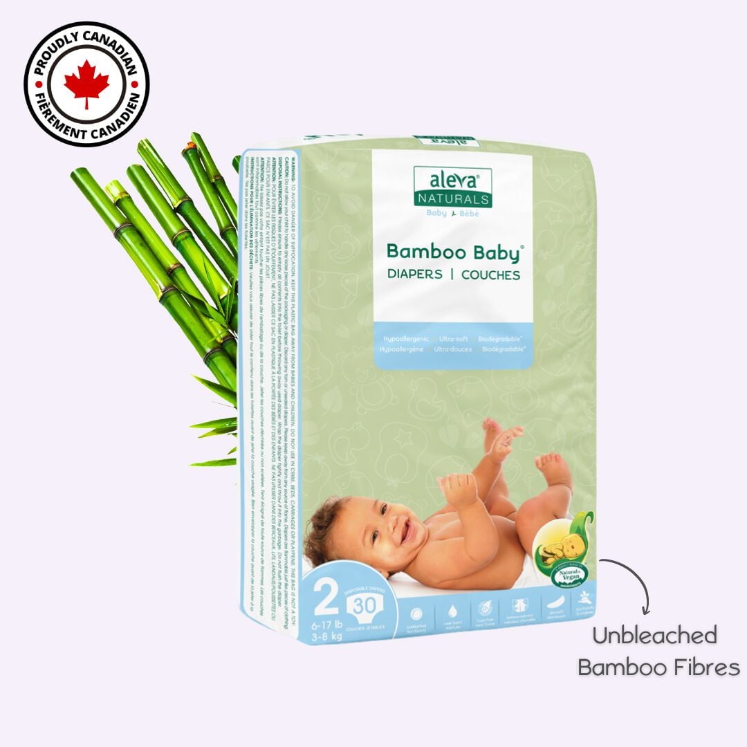 Aleva Naturals® Couches Bamboo Baby (Taille 2) - 30 Format