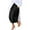 Black, variant on Skirt Shorts for Lady Ladies Mid Waist Pleated Capris with Pocket Lightweight Wide Leg Baggy Cropped Dressy Casual Pants Black L