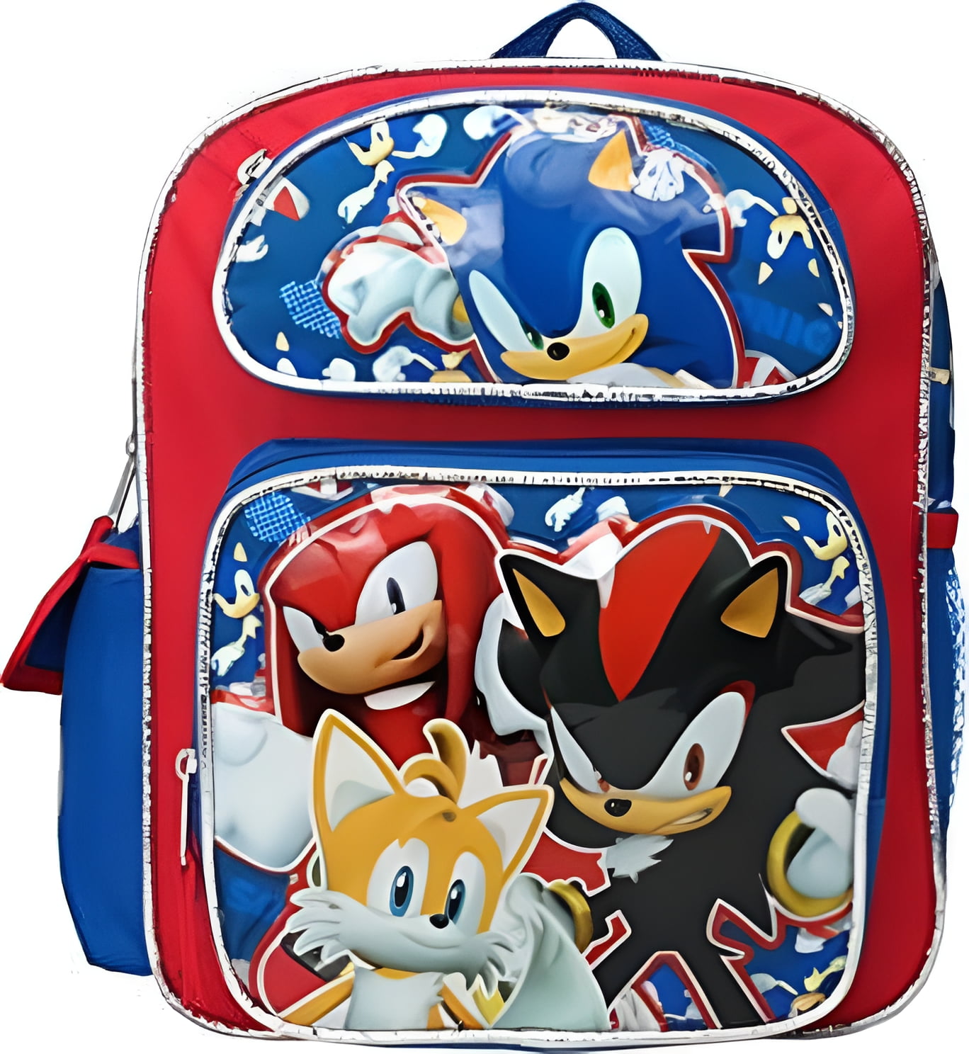 Sonic The Hedgehog Unisex Adjustable Shoulder Strap Mini Backpack, Multicolor
