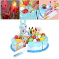 thumbnail image 3 of Pastel de Cumpleaños Hugo Juguete Simulación 6 Pasteles en Rodajas Azul, 3 of 10