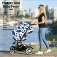 thumbnail image 5 of Fotbe Whale Pattern Car Seat Covers for Babies, Nursing Breastfeeding Cover Infant Carseat Canopy, Soft Stretchy Carrier Cover, 5 of 9