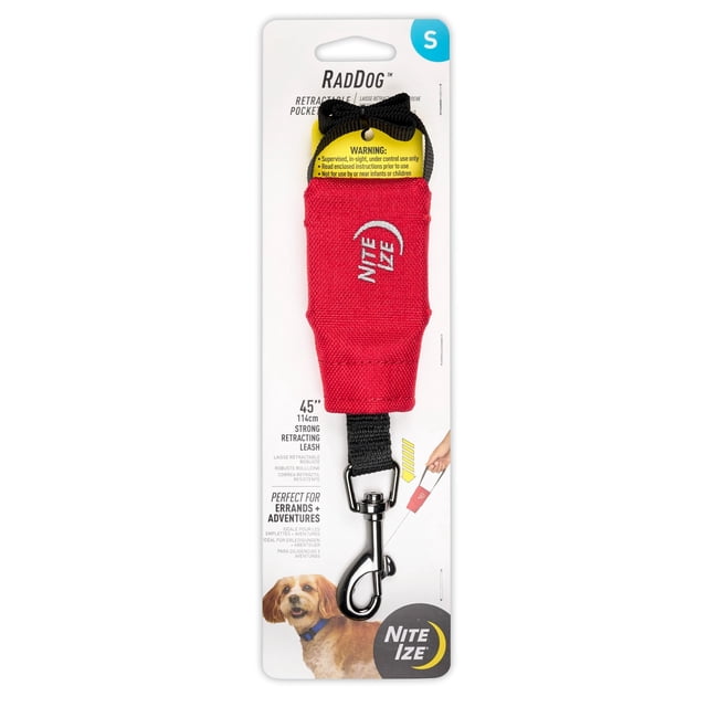 Correa Retráctil Nite Ize RadDog 114 cm Roja Pequeña