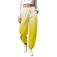 thumbnail image 2 of Lnmiateer Cozy Fleece Jogger Pants for Women High Rise Drawstring Waist Barrel Leg Pockets Street Daily Winter Warm Casual Wear, 2 of 9