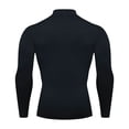 thumbnail image 4 of pstuiky mangas largas para hombre, Ropa deportiva de secado rápido para hombre, estilo casual, color sólido, para correr, fitness, elástica, de polar Tops casuales para hombres m, 4 of 9