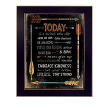 Today is a Brand New Day By Marla Rae Printed Wall Art Wood Multi-Color
