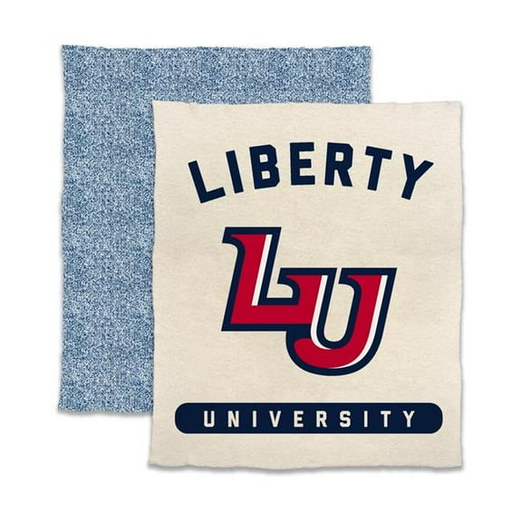 Logo Brands 129-281-74 Liberty University Luxe Prime Dreams Throw