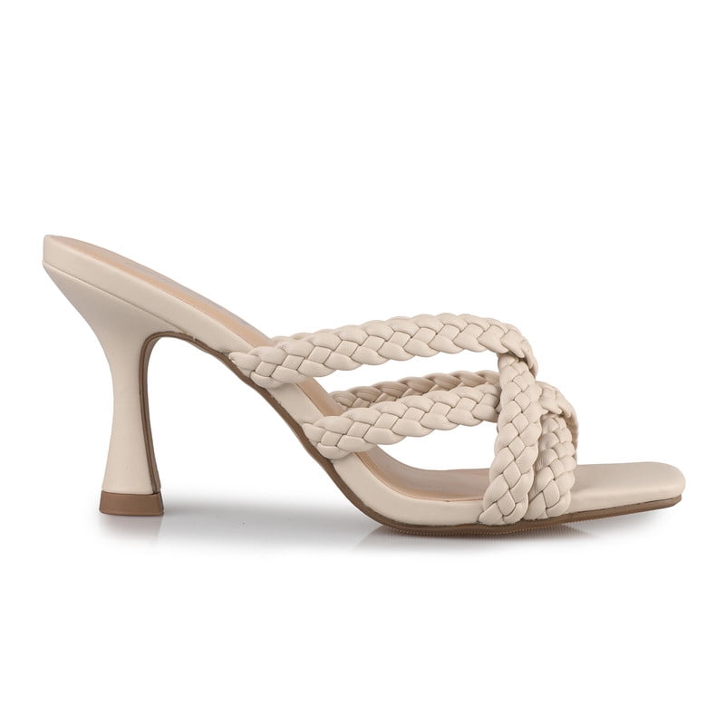 Women's Strap In Braided High Heel Sandals