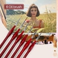 thumbnail image 4 of 6-Piece Fine Paintbrushes - Detail Paint Brush Set - For Acrylic, Watercolor, Oil, 4 of 5