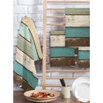 thumbnail image 2 of Farmhouse Teal Brown Kitchen Dish Towels for Drying Dishes Set of 2, Vintage Ombre Wooden Waffle Weave Microfiber Hand Tea Bathroom Towels Quick Dry & Absorbent Towel 15.7x23.6, 2 of 7