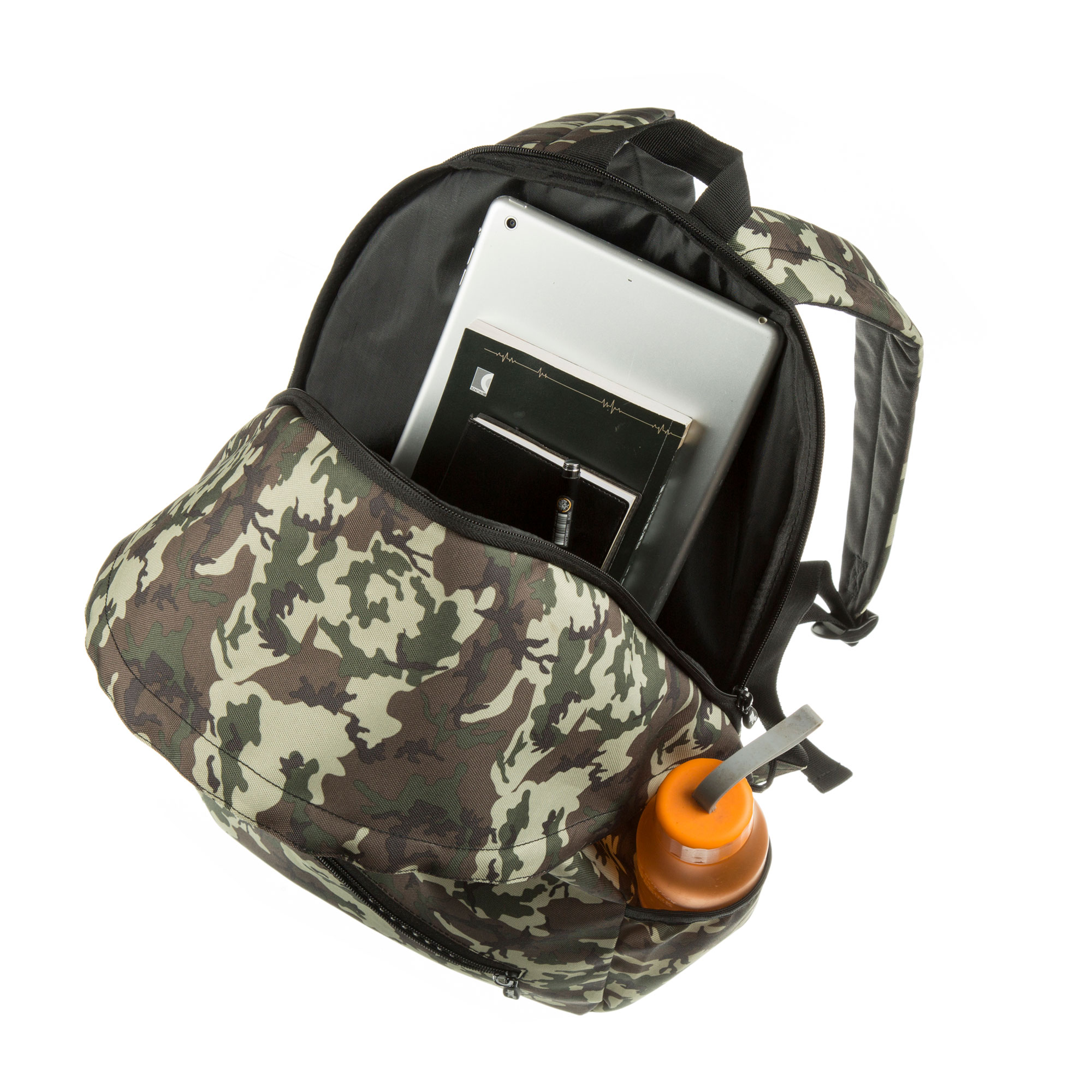 ZIPIT Grillz Backpack for Boys Elementary School & Preschool, Sturdy & Lightweight (Camo Green) - image 3 of 10