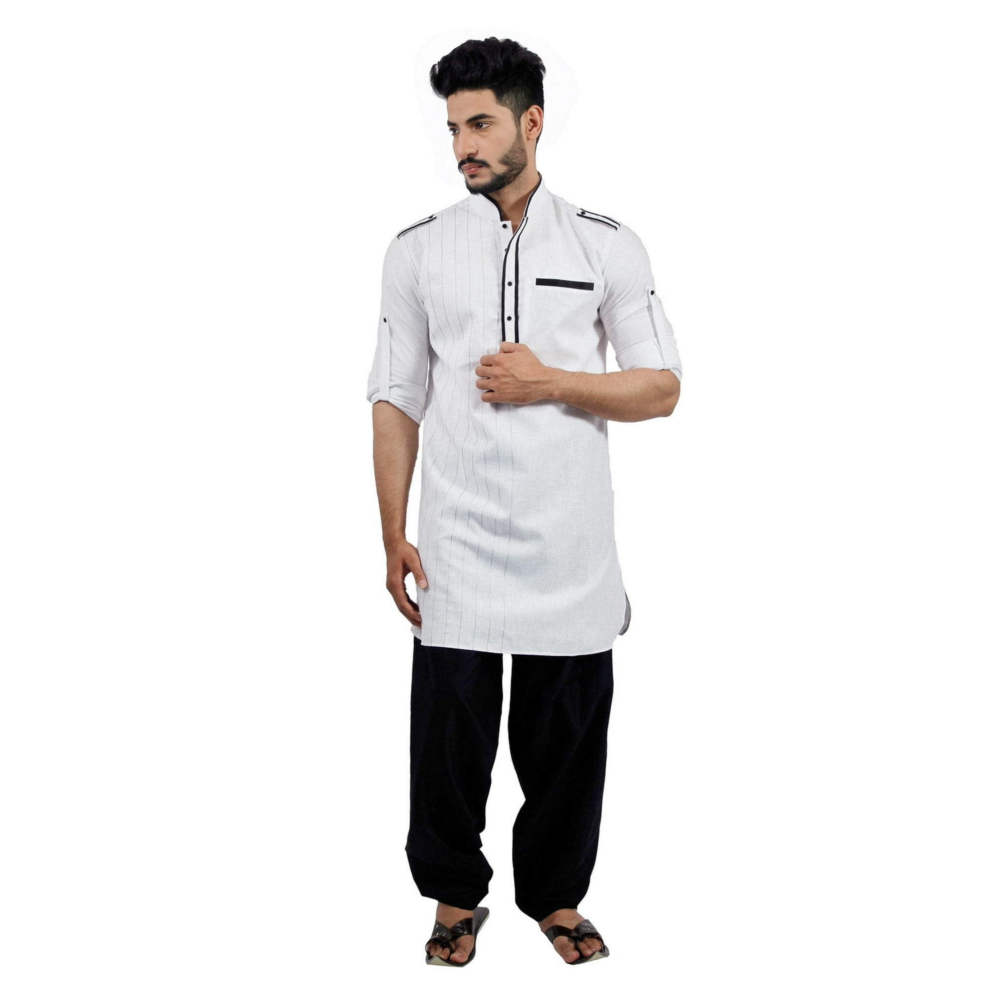 Saris and Things White Pathani Suit for Men Walmart