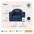 thumbnail image 5 of Keet Upholstered Customizable Children's Chair, Microsuede, Navy, 5 of 5