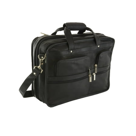 Hammer Anvil Turbo Expandable Laptop Briefcase Colombian Leather Messenger