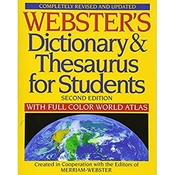 Pre-Owned Webster's Dictionary & Thesaurus for Students: With Full Color World Atlas (Paperback) 1596951079 9781596951075