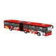 thumbnail image 3 of Juguete de autobús fundido a presión, juguete de autobús articulado de dos secciones, decoración de metal, aleación, simulación de autobús, modelo de rojo, 3 of 8