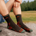 thumbnail image 3 of Darn Tough Mens Hiker Micro Crew Midweight with Cushion Walnut Large, 3 of 5