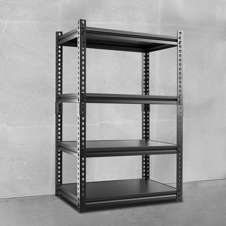 

MOPHOTO 32 L x 16 W x 63 H 4 Tier Adjustable Garage Shelving Heavy Duty Metal Shelves for Storage Garage Shelves Garage Storage Shelves Heavy Duty Shelving