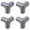 Dark Gray, variant on Table Corner Protector Guards 4PCS Silicone Anti Collision Guards - Self Adhesive Bumpers for Furniture Desks Tables and Range Hood, Shock Absorbing Edge Guards for Home Office and Child Safety