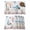 White Turquoise Tan, variant on Octopus Coastal Placemats Set of 8, Summer Beach Ocean Shell Jellyfish Starfish Placemats for Dining Table, Place Mats for Kitchen Tabletop, Waterproof Wipeable Dining Table Mats Set