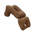 thumbnail image 4 of yotijay Napping Pillow Comfort Face Down Pillow for Reading Watching Movies Relaxing Brown, 4 of 9