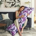thumbnail image 5 of Butterfly Body Pillow Cover - Soft & Breathable, Hidden Zipper, 20"x54", Floral & Tropical Butterfly Print - Perfect Gift for Butterfly Lovers, Side Sleepers & Aesthetic Decor, 5 of 7