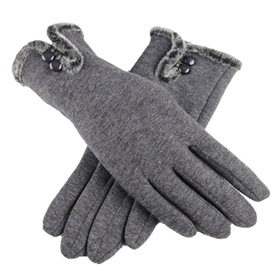 Aoochasliy Winter Gloves Clearance Women's Winter Outdoor Gloves T-ouch Screen Warm Non-reflective Fleece Gloves