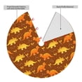 thumbnail image 2 of Yiaed Dinosaurs and Leaves Print Christmas Tree Skirt , Tree SkirtsTree Mat for Christmas Winter Holiday Indoor Decorations-36", 2 of 7