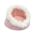 thumbnail image 2 of FurHaven Pet Cat Bed | Cat Cave Pet Bed, Blush Pink, 18-Inch Base, 2 of 2
