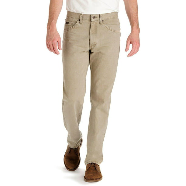 Lee - Lee Mens Wheat Regular Fit Jeans 36W x 30L Wheat beige - Walmart ...