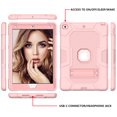 thumbnail image 2 of iPad 6th Generation Case, iPad 5th Gen Case, Dteck Heavy Duty Shockproof Kickstand Cover for Apple iPad 6th 5th Gen 9.7" 2018/2017, Rosegold, 2 of 4