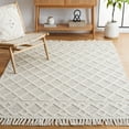 thumbnail image 2 of SAFAVIEH Vermont Willard Trellis Area Rug, Black/Ivory, 4' x 6', 2 of 8