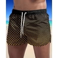 thumbnail image 4 of Cathalem Shorts de Course pour Hommes en Polaire Élastique Jogger Gym Course Active Randonnée avec Poche, Or TTTTG, 4 of 4