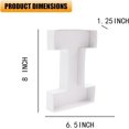thumbnail image 2 of 8" Fillable Cardboard Letter Shaped Box Paper Mache Birthday Party Sweets Candy Serving Tray (I), 2 of 4