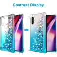 thumbnail image 3 of Pour Galaxy Note 10 Plus Cas, WORLDMOM Gradient Coloré Design Bling Fluide Flottant Scintillant Paillettes Colorées, 3 of 5