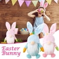 thumbnail image 5 of Bunny Figurines Easter Party Decoration, Farmhouse Table Decor Gnome Decorations, Easter Decoration Cute Ornaments, Spring Decor for Home Crafts for Easter(1PC), 5 of 5