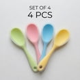 thumbnail image 3 of ROSEXIXI Rice spoon 4Pcs Heat Resistant Cooking Spoons Semi-Transparent Pink Non-Stick Serving Spoons For Rice Cooker Mixing Home Diy Silicone Kitchen Utensils Food Grade, 3 of 6