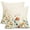 Spring Floral, variant on Spring Summer Flower Pillow Covers 18x18 Inch Set of 2 Red Floral Butterfly Summer Outdoor Throw Pillows Spring Farmhouse Pillowcases Cotton Linen Cushion Covers for Couch Bed Sofa Chair Home Decor