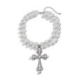 thumbnail image 6 of NICKSUN Vintage Filigree Cross Pendant Pearl Beaded Choker Necklace, Gothic Multi-Layer Imitation Pearl Chain Necklace, 6 of 7