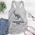 thumbnail image 2 of Tyrannosaurus Deer Tank Top, Ladies Racerback Tank Top, Kangaroo Tank, Roo Tank, Silver Gray, XX-Large, 2 of 3