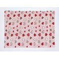 thumbnail image 4 of Hearts and Dots Print Cotton Dinner Table Placemats Holiday Home Decoration 13" x 19" (Pack of 4), 4 of 4