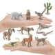 thumbnail image 2 of 11x figuras de animales de alta simulación hechas a mano figuras de animales de la selva en miniatura para regalo de cumpleaños escena de Hugo estatuilla de animales, 2 of 5